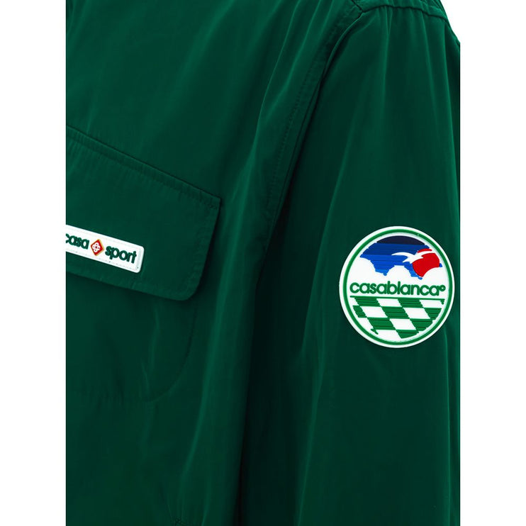 Chaqueta de poliéster verde