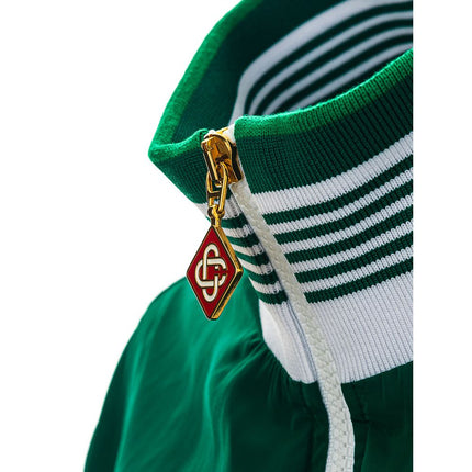 Chaqueta de poliéster verde