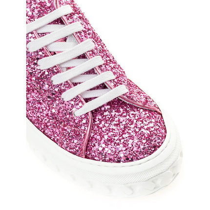 Sneaker in pelle di eleganza fucsia