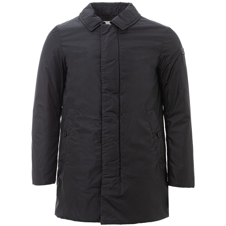 Veste en polyamide noir élégant pour hommes