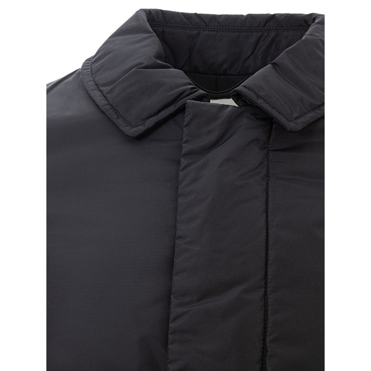 Veste en polyamide noir élégant pour hommes