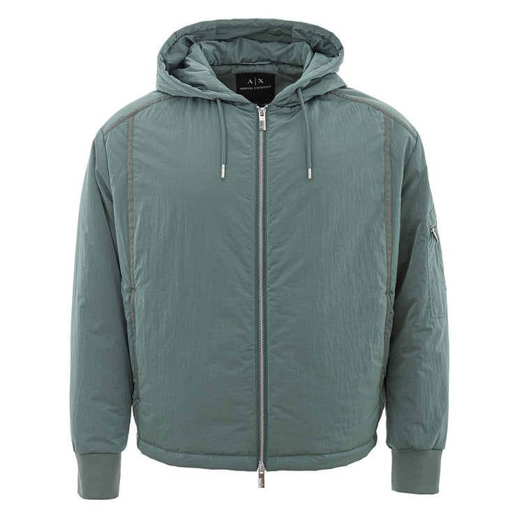 Veste pour hommes en polyamide vert chic