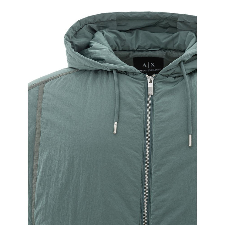 Veste pour hommes en polyamide vert chic