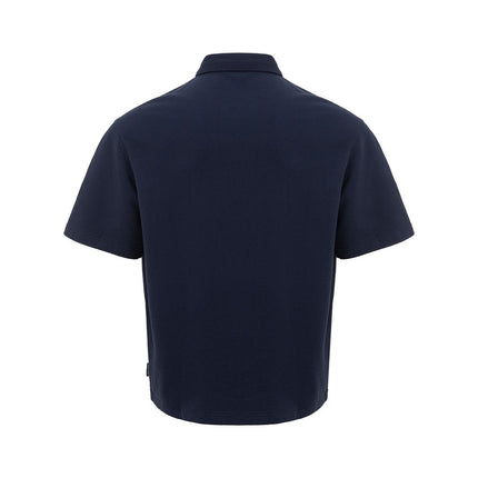 Polo en coton bleu élégant pour hommes