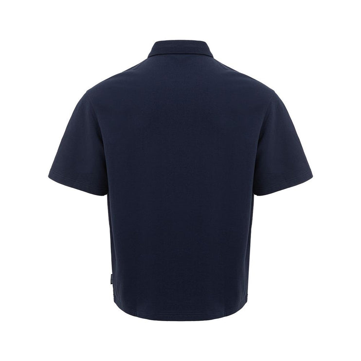 Polo en coton bleu élégant pour hommes