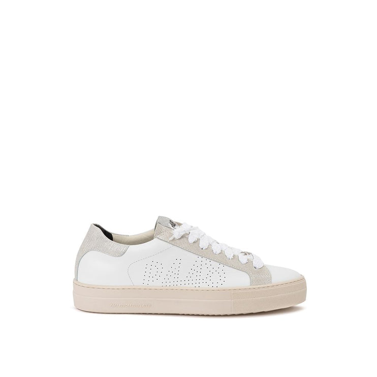 Eleganti sneaker in pelle bianca