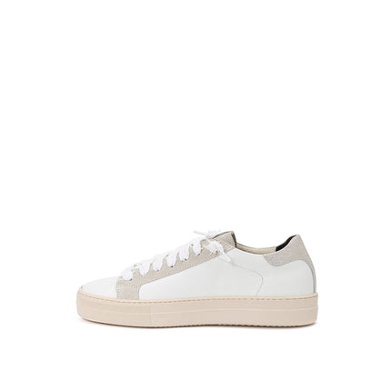 Eleganti sneaker in pelle bianca