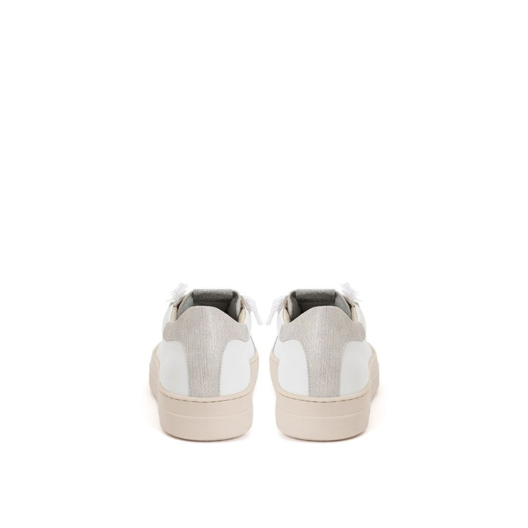 Eleganti sneaker in pelle bianca