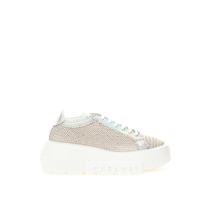 Eco lederen beige sneakers