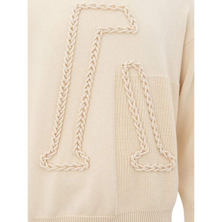 Maglione di lana beige Sophistication