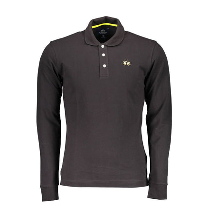 Polo de algodón negro