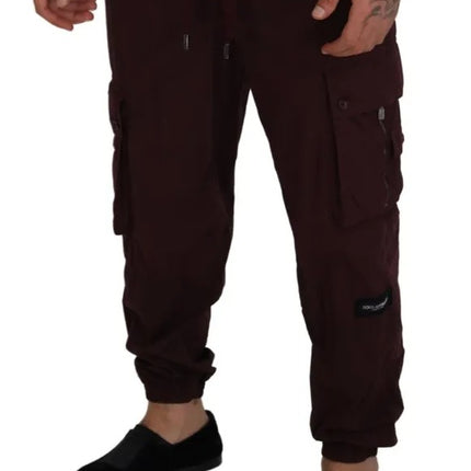 Bordeaux Cargo Jogger Trouser katoenen broek