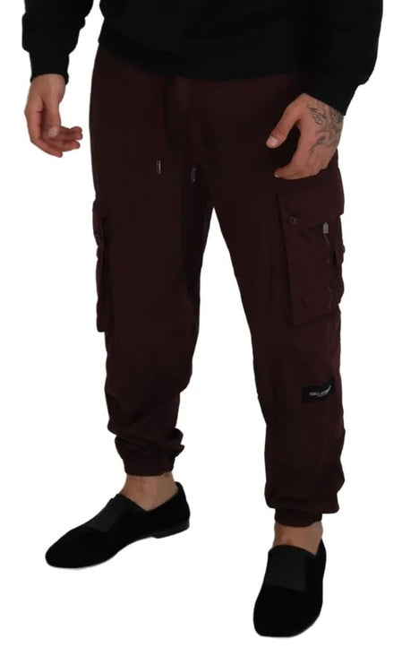 Bordeaux Cargo Jogger Trouser katoenen broek