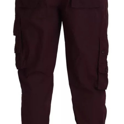 Bordeaux Cargo Jogger Trouser katoenen broek