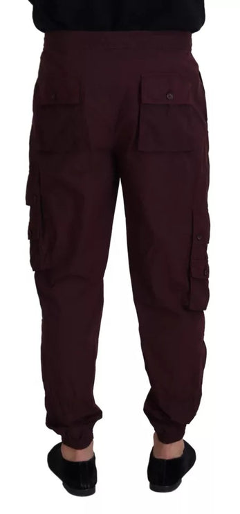 Bordeaux Cargo Jogger Trouser katoenen broek