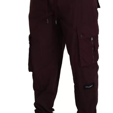 Bordeaux Cargo Jogger Trouser katoenen broek