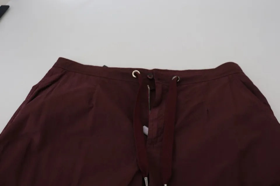 Bordeaux Cargo Jogger Trouser katoenen broek