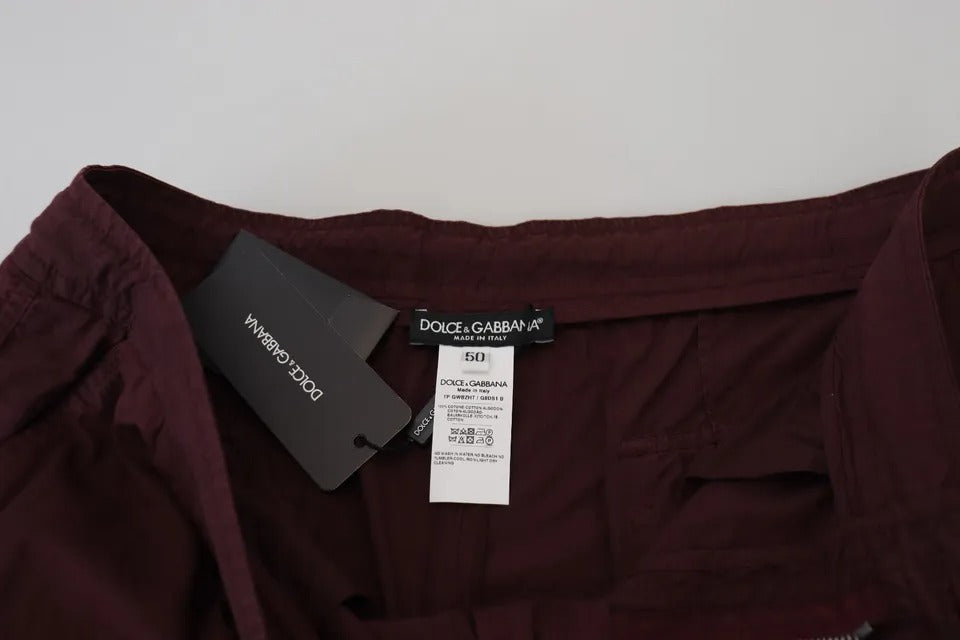 Bordeaux Cargo Jogger Trouser katoenen broek