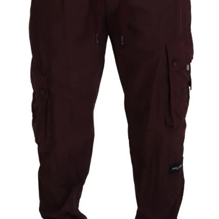 Bordeaux Cargo Jogger Trouser katoenen broek