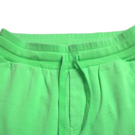 Neon groene katoen stretch jogger jogg bants broek