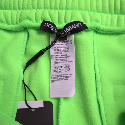 Neon groene polyester jogger joggerbroek broek