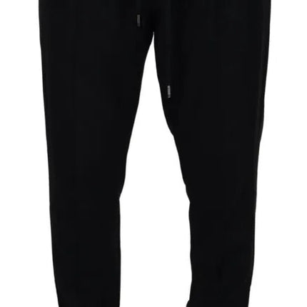 Zwarte jogger joggen wollen broek