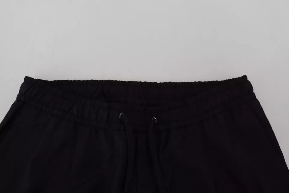 Zwarte jogger joggen wollen broek