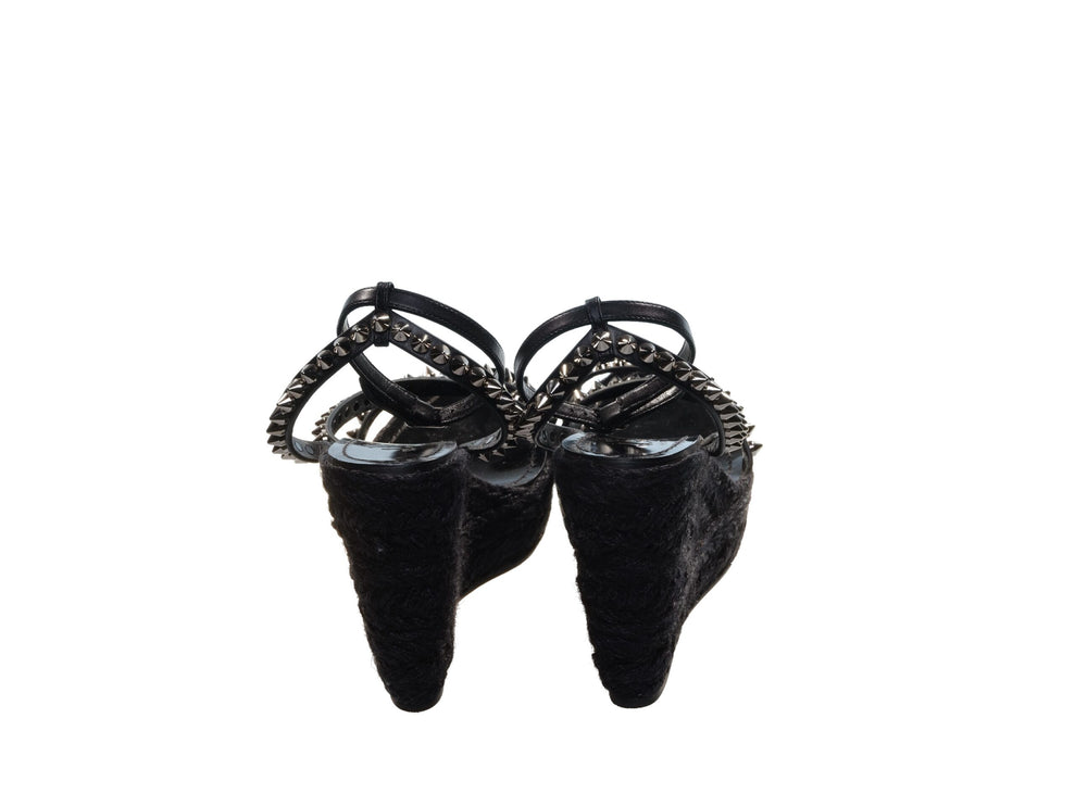 Malfadina Zeppe 120 Black Sbandded Sandal Case