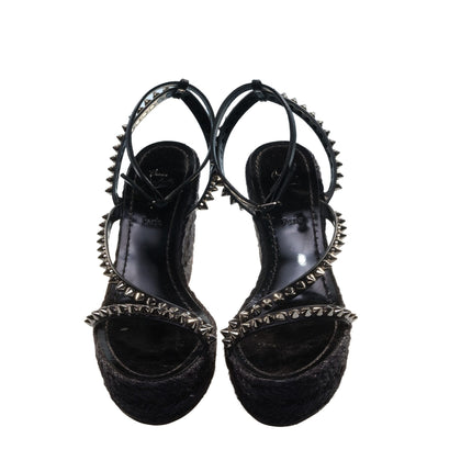 Malfadina Zeppe 120 Black Sbandded Sandal Case