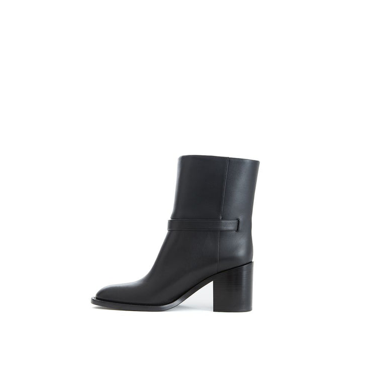 Botte en cuir noir