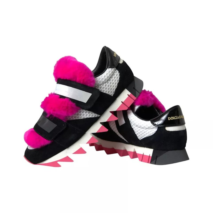 Scarpe da ginnastica neoprene rosa nera