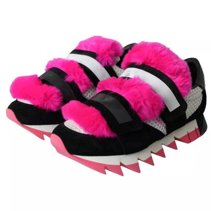 Scarpe da ginnastica neoprene rosa nera