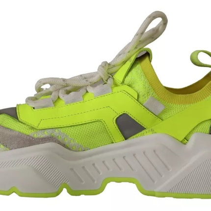 Scarpe da ginnastica giallo da daymater da donna con sneaker