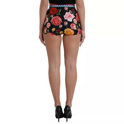 Veelkleurige bloemen polka dot hot pants shorts shorts