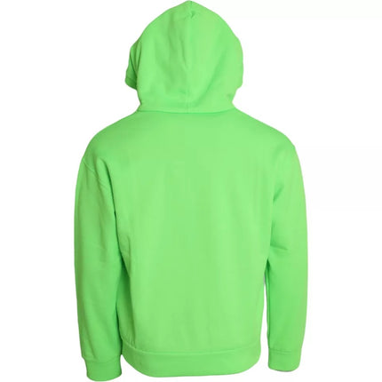 Sweat à capuche à capuchon de logo vert néon