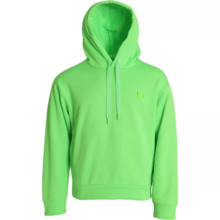 Sweat à capuche à capuchon de logo vert néon