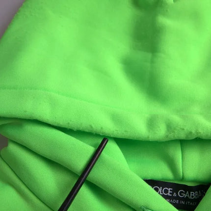 Sweat à capuche à capuchon de logo vert néon