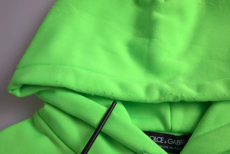 Sweat à capuche à capuchon de logo vert néon