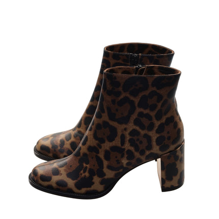 Adoxa 70 Brown Leopard Print High Heel Boot