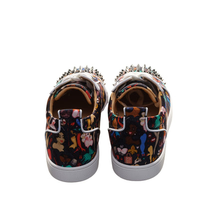 Louis Junior Spikes Orlato Crepe Satin Multicolor Limited Edition Dr Bored Print Sneakers