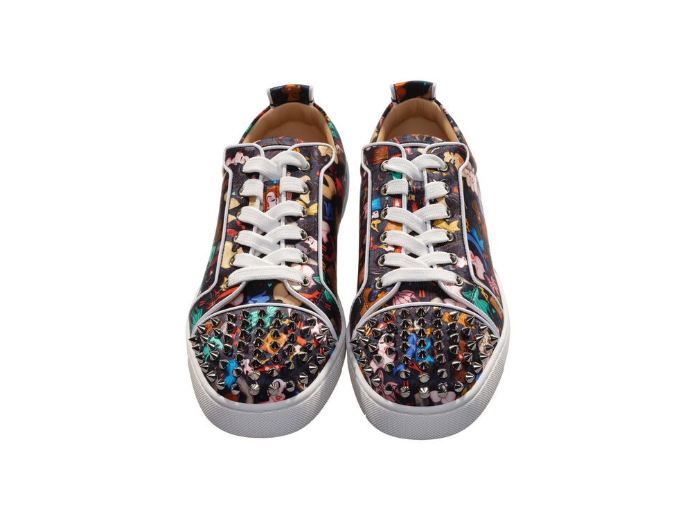 Louis Junior Spikes Orlato Crepe Satin Multicolor Limited Edition Dr Bored Print Sneakers