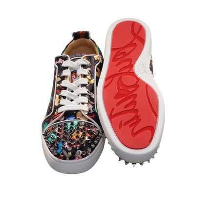 Louis Junior Spikes Orlato Crepe Satin Multicolor Limited Edition Dr Bored Print Sneakers