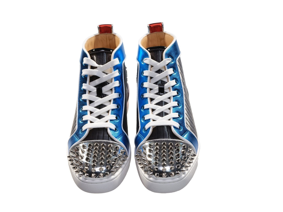 Louis Spikes Orlato Flat Flat Multi Colored Top Sneakers