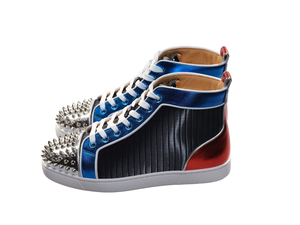 Louis Spikes Orlato Flat Flat Multi Colored Top Sneakers