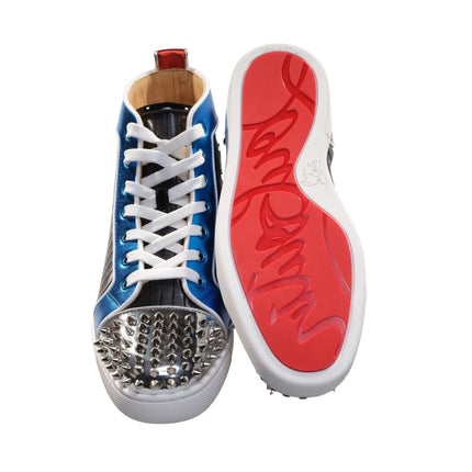 Louis Spikes Orlato Flat Multi Colod in pelle più alta Sneaker