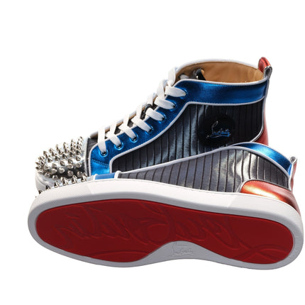 Louis Spikes Orlato Flat Multi Colod in pelle più alta Sneaker