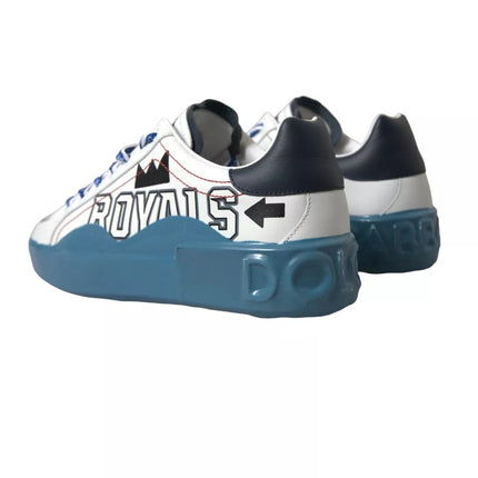 Scarpe da sneaker a blu white stampato per le scarpe da ginnastica