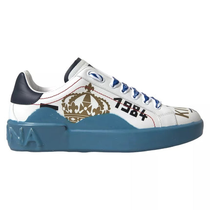 Scarpe da sneaker a blu white stampato per le scarpe da ginnastica