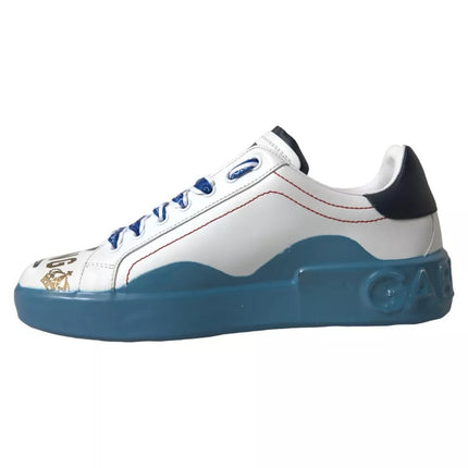 Scarpe da sneaker a blu white stampato per le scarpe da ginnastica