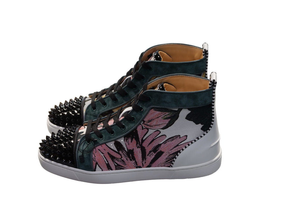 Louis Spikes Orlato Flat Impress Fabrics Papates High Top Sneakers